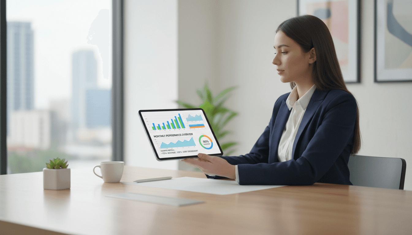 Monthly performance reports